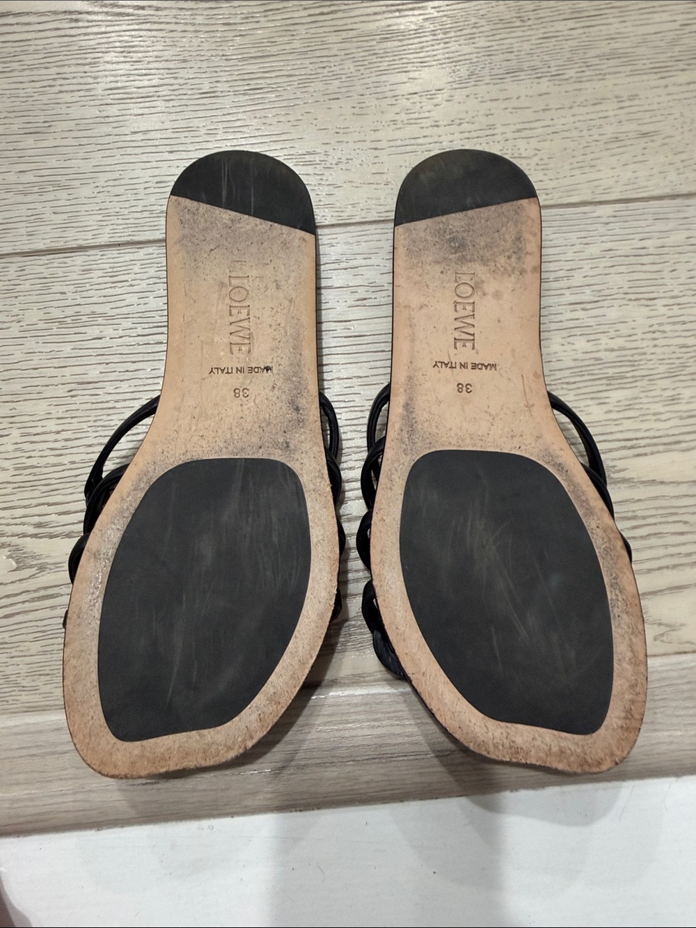 Loewe Black Knotted Puzzle Slide Sandals - Picture 3 of 7